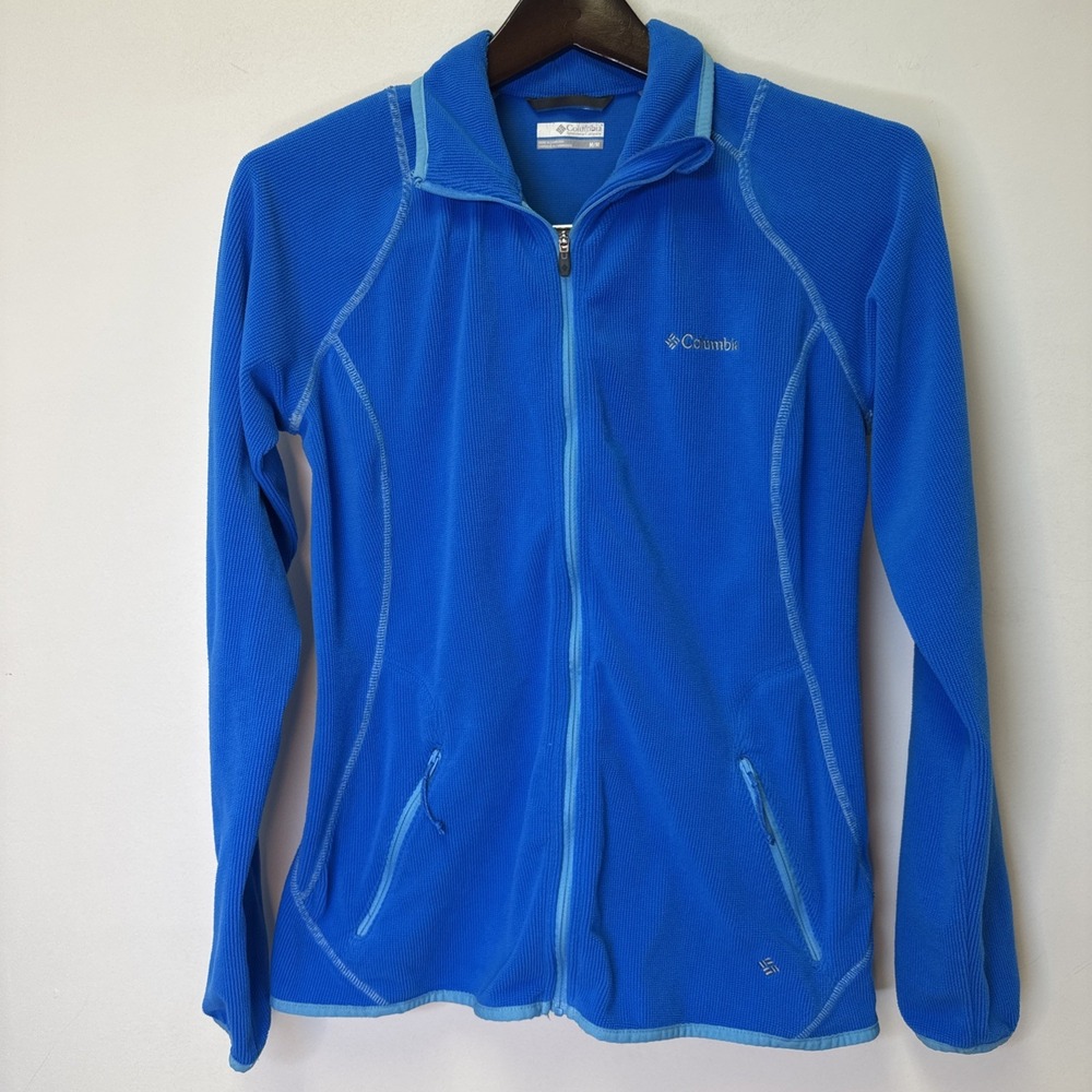Columbia Women's Summit Rush Full‎ Zip Hyper Bkue Jacket-Omni-Wick Size Medium